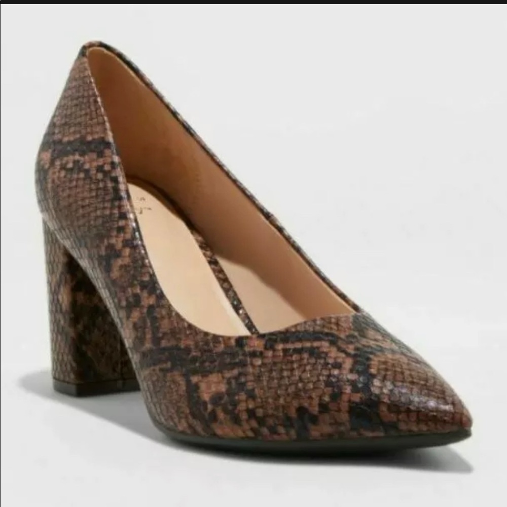 A New Day Bonny Block-Heeled Pumps